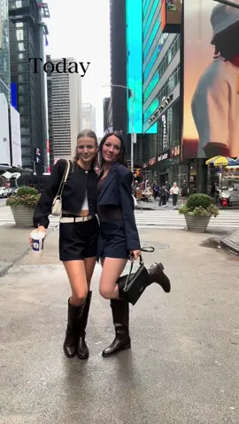 How would you rate our outfits ? #newyorkvlog #fyp 