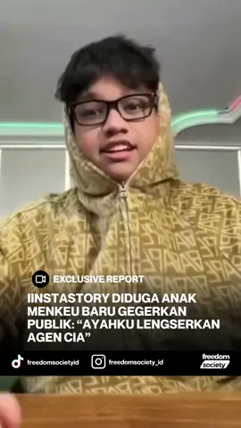 Instastory Diduga Anak Menkeu Baru Gegerkan Publik: “Ayahku Lengserkan Agen CIA” Jagat maya dihebohkan unggahan Instastory yang diduga milik anak Menteri Keuangan baru, Purbaya Yudhi Sadewa. Dalam unggahan itu, akun yvdos4dewa menulis kalimat mengejutkan: “Alhamdulillah ayahku lemengserkan agen CIA Amerika yang menyamar jadi menteri.” Unggahan tersebut langsung viral dan jadi perbincangan publik. Namun siang ini, akun itu mendadak hilang dari Instagram. Publik makin ramai berspekulasi karena unggahan itu muncul hanya berselang beberapa hari setelah Presiden Prabowo Subianto resmi melantik lima pejabat baru Kabinet Merah Putih, termasuk Purbaya yang menggantikan Sri Mulyani sebagai Menteri Keuangan. #BeritaTerkini #PurbayaYudhiSadewa #MenteriKeuangan #KabinetMerahPutih #ViralDiJagatMaya    