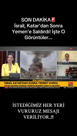 SON DAKİKA🚨İsrail, Katar'dan Sonra Yemen'e Saldırdı! İşte O Görüntüler... #israil #yemen 