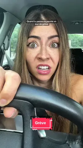 Ou quand t’as pas choisi le bon jour pour passer ton permis 🤣🤣🤣  PS : Si elle l’a pas ce jour-là, elle l’aura la prochaine fois ! 😆 #humour #pourtoi #foryou 