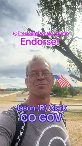 Jason (R) Clark el Gobernador de Colorado  Let’s Make Colorado Great Again!  Mr. President, Endorse Our Campaign.  @realDonaldTrump  www.LetsMakeColoradoGreatAgain.com  #IrynaZarutska #JusticeforIryna #MAGA #Trump #Clark4COGOV  @President Donald J Trump 