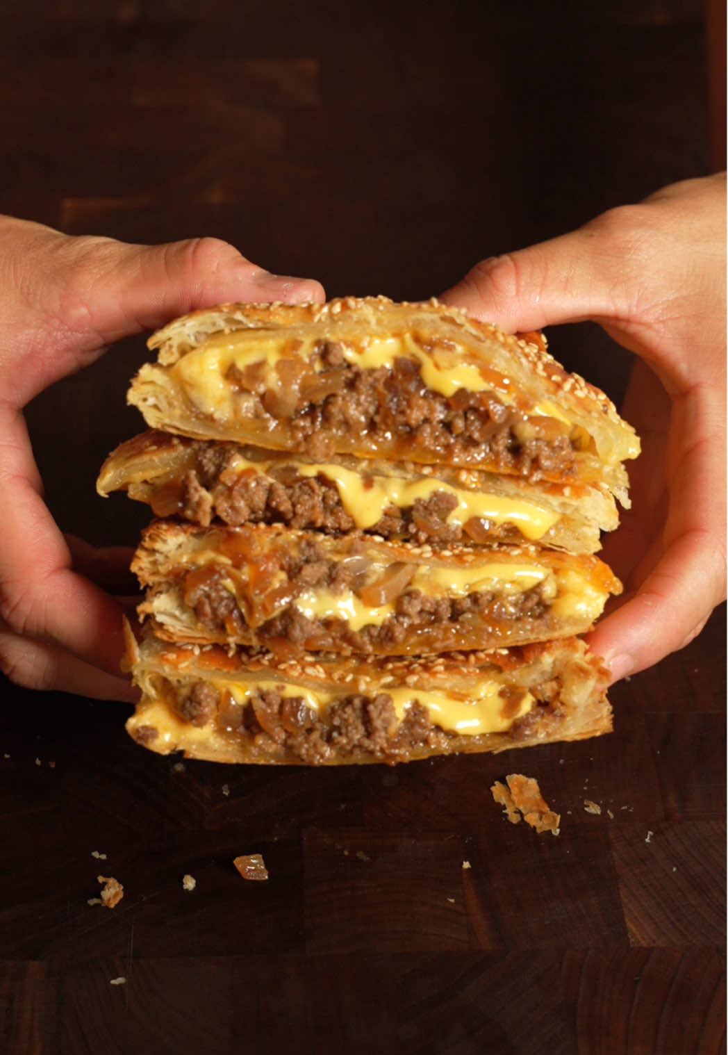 Cheeseburger hot pockets with help from Comet, @Perplexity’s new web browser. Not only did Comet provide me with this recipe, with just one click, it ordered and delivered all of my ingredients to my door. #CometPartner
