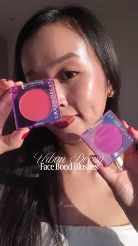 Blush that doesn’t quit 💥 Urban Decay’s NEW Face Bond Blush = transfer-proof, life-proof, unstoppable. Wearing Slow Burn 🔥 + Touch Me 🌹 and I’m obsessed. @urban decay #UrbanDecay #FaceBondBlush #udlockedincolor #blushswatches #makeup @L'Oréal Paris UK 