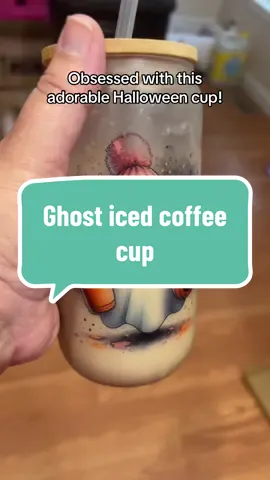 Loooooove! @Salty B creations #halloweencup #halloweentumbler #icedcoffee #icedcoffeeathome #icedcoffeecup 