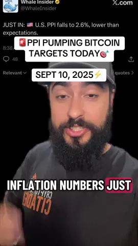 BITCOIN VS PPI INFLATION DATA TODAY! #crypto #stocks #btc 