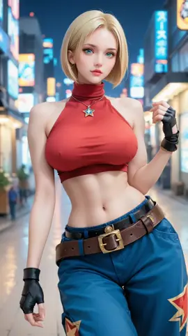 Blue Mary - King of Fighters #wallpaper #ai #fyp #livewallpaper #kingoffighters 