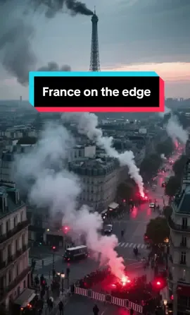 France on the edge- Block everything protest #france #paris #breakingnews #europe #protest  @News Pulse 