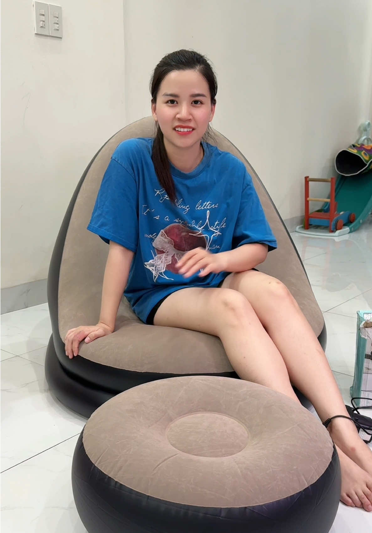 Ghế hơi ai ngồi cũng thấy thích luôn #xuhuong #ghehoi #ghehoitualung #ghetualung #ghehoithugian 