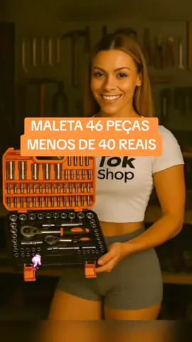 Maleta de Ferramentas 46peças.  #maleta #Ferramentas #carro #conserto #bicicleta 