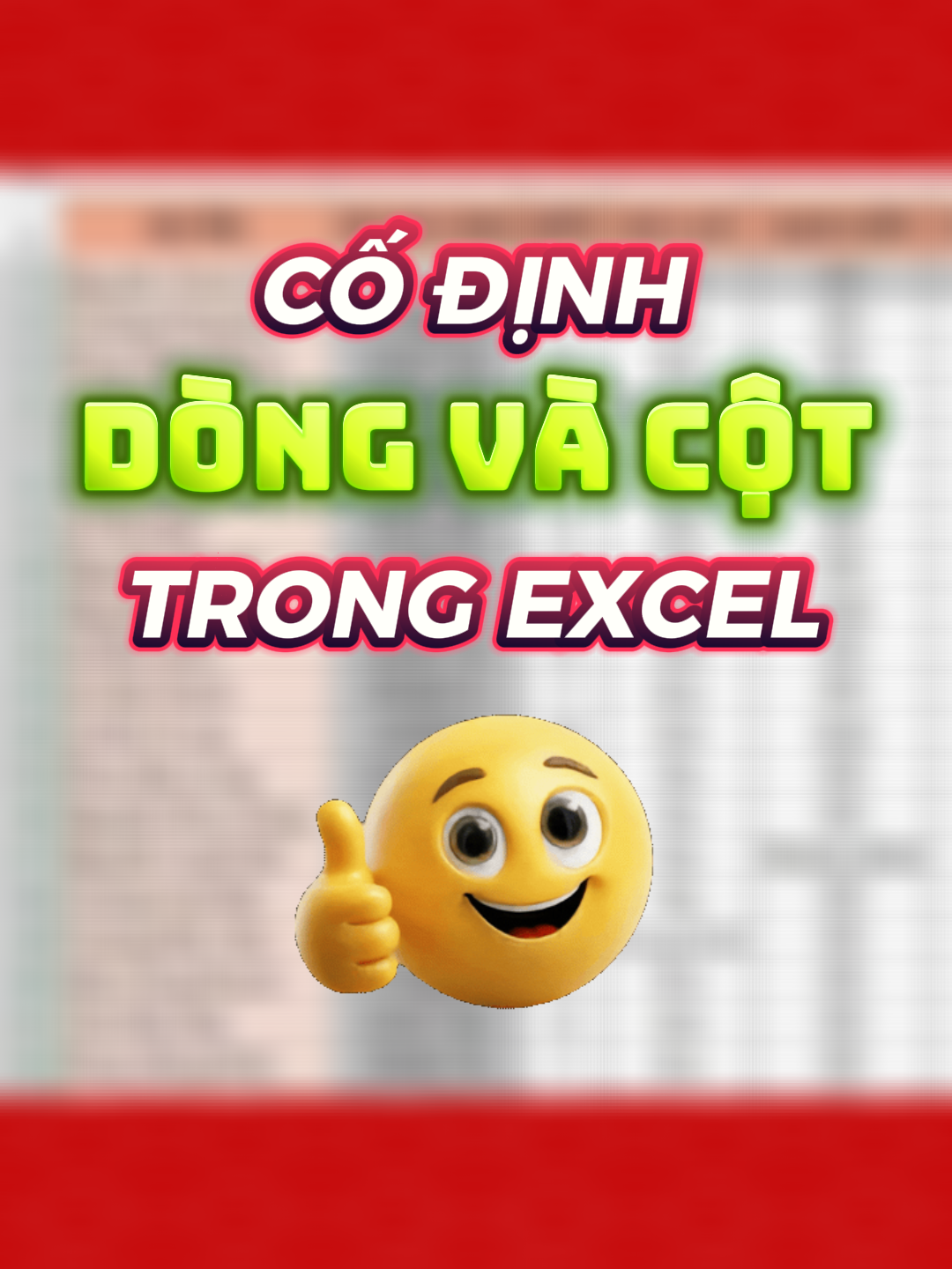 Cố định dòng và cột trong excel #tinhocvanphong #meotinhoc #exceltips #excel #exceltrick