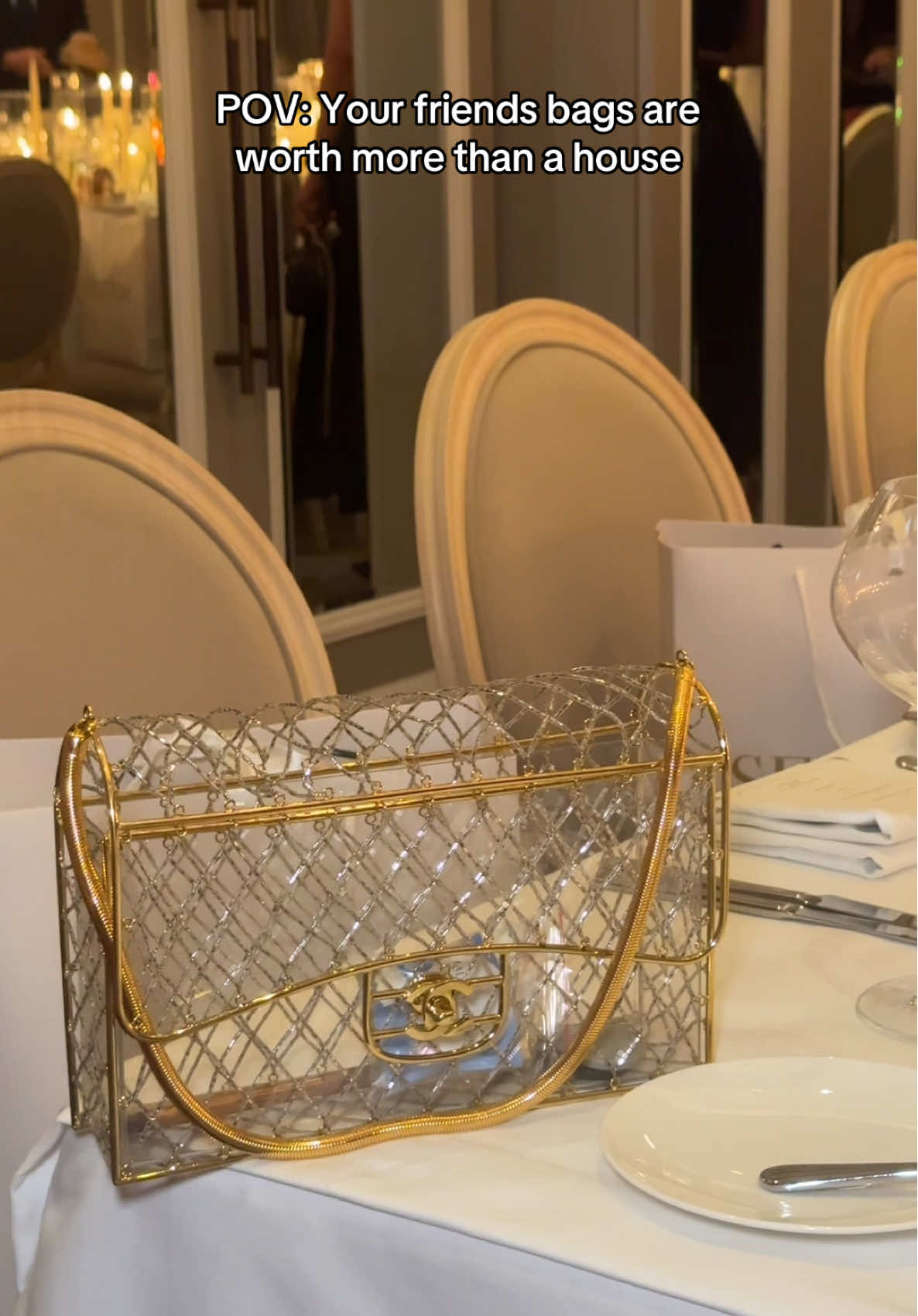 My friends on a random Tuesday evening 😅 #hermes #chanel #handbag #luxury
