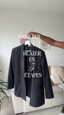 3 étapes facile pour upgrader un look 🖤  blazer : @ZARA  ceinture : @Massimo Dutti   bottes : @Gioseppo  sac : @Coach   #blazer #stylingoutfits #falloutfits #blazeroutfits #ideetenue 