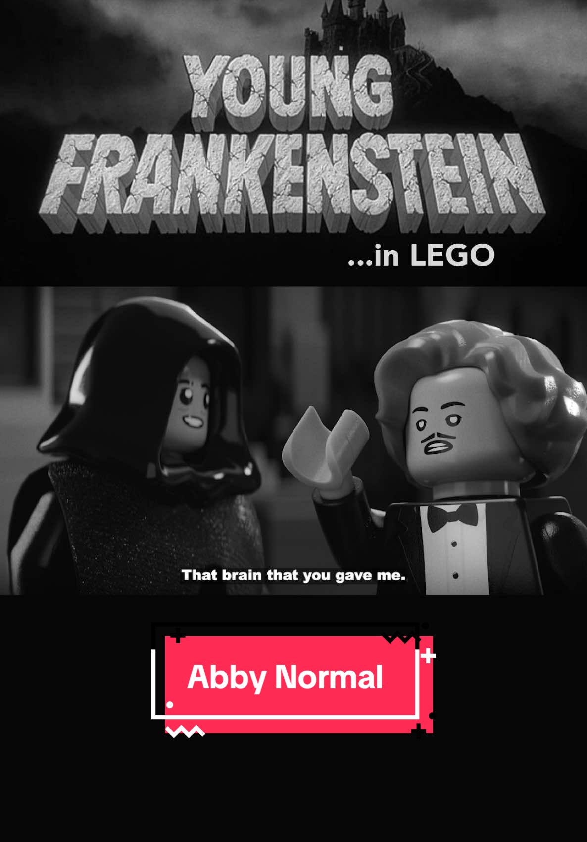 This was actually a really fun challenge. Both in working with black and white but also trying to get Igor’s eyes and expressions just right 😅 Movie: Young Frankenstein #lego #youngfrankenstein #animation #melbrooks #tiktokgemscontest 