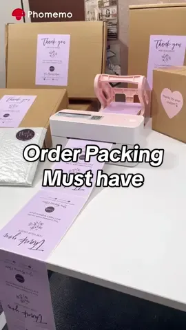 Order Packing Must have: Phomemo 241BT label printer😍 🔗 in my bio  #phomemo #funmemolife #printer #label #SmallBusiness #labelmaker #labelprinter #sticker #businessowner #labelingmachine #businesshacks #hack #baking #bakery #bakerylife #orderpacking 