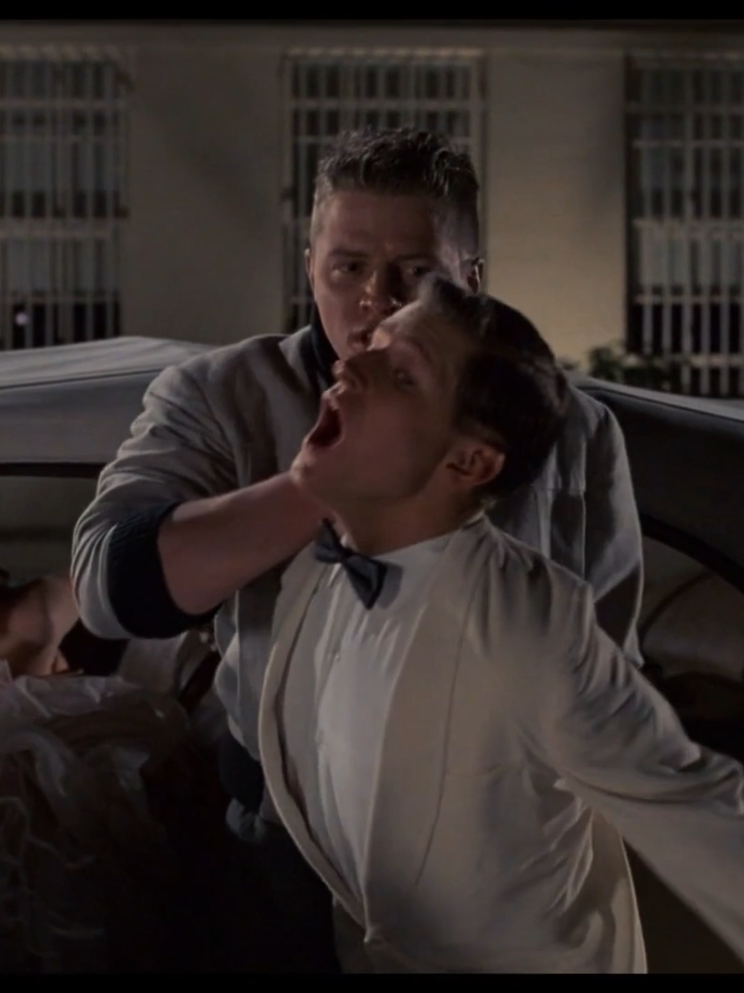 Part 1 - You Leave Her Alone - Back to the Future (1985) - TM & © #UniversalPictures George (Crispin Glover) saves Lorraine (Lea Thompson) from Biff (Thomas F. Wilson). Click the link in bio to watch the full movie. #backtothefuture #michaeljfox #martymcfly #crispinglover #leathompson #80smovies #movieclips