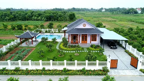 Nhà đẹp 🏡🌳💦 #nhavuon #nhadep #thiennhien #xuhuong #fyp 