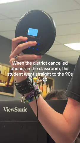 Such a proud teacher moment!  #90s #cdplayer #mixtape  (Posted with permission) @Misadv3ntures 