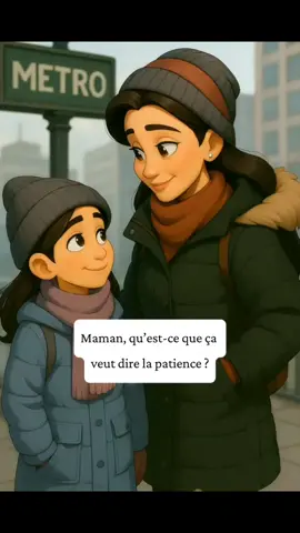 vidéo éducatif sur la patience des enfants. apprendre le français par des dialogues simple en 3D cartoon. #maman_fille #enfant #cartoon #parents #patience 