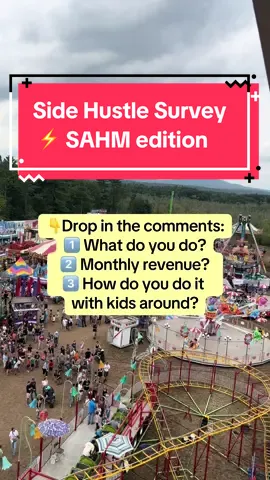I’ll fo first: 1) Copywriter. 2) $2,300. 3) I work mainly nights and weekends currently 🙃 — can’t do much else with little kids around. Working to increase this in the coming weeks! #sidehustle #sahm #copywriting #freelancer #entrepreneur 