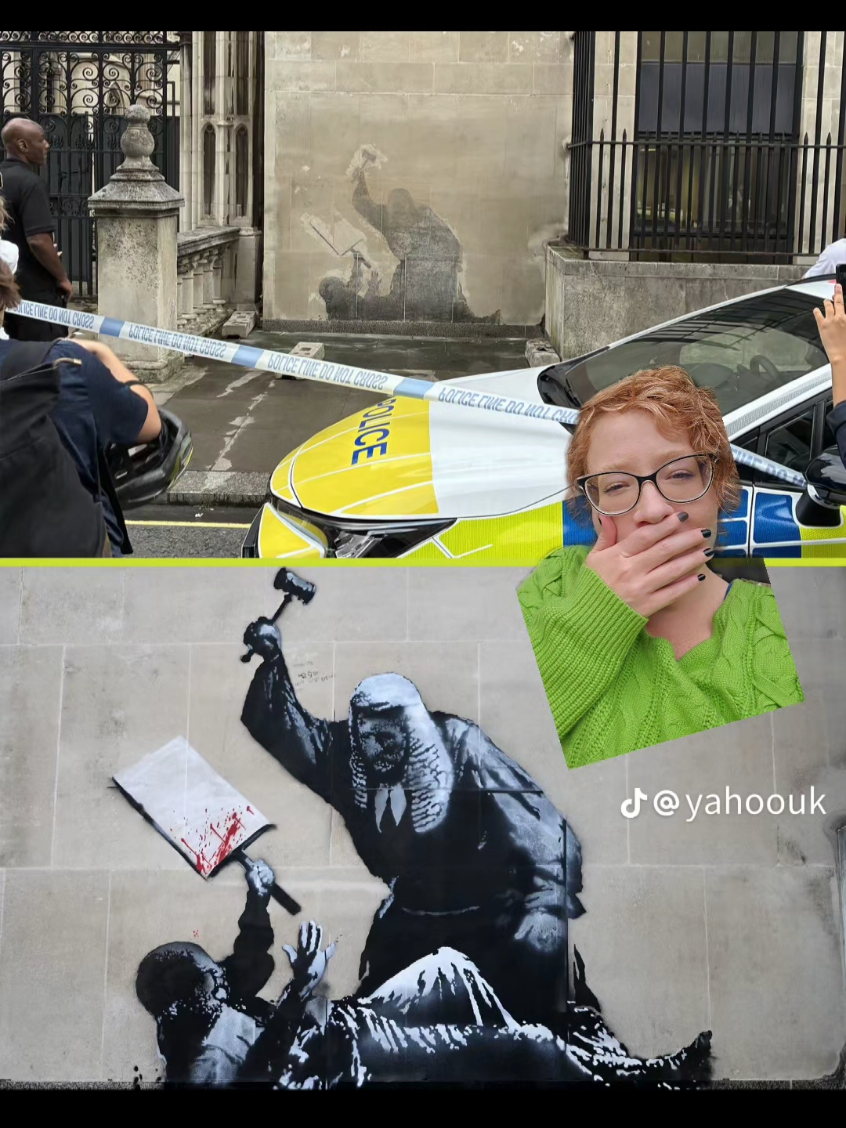 Banksy my dear, I hope you're enjoying the show. wonderful as usual #art 