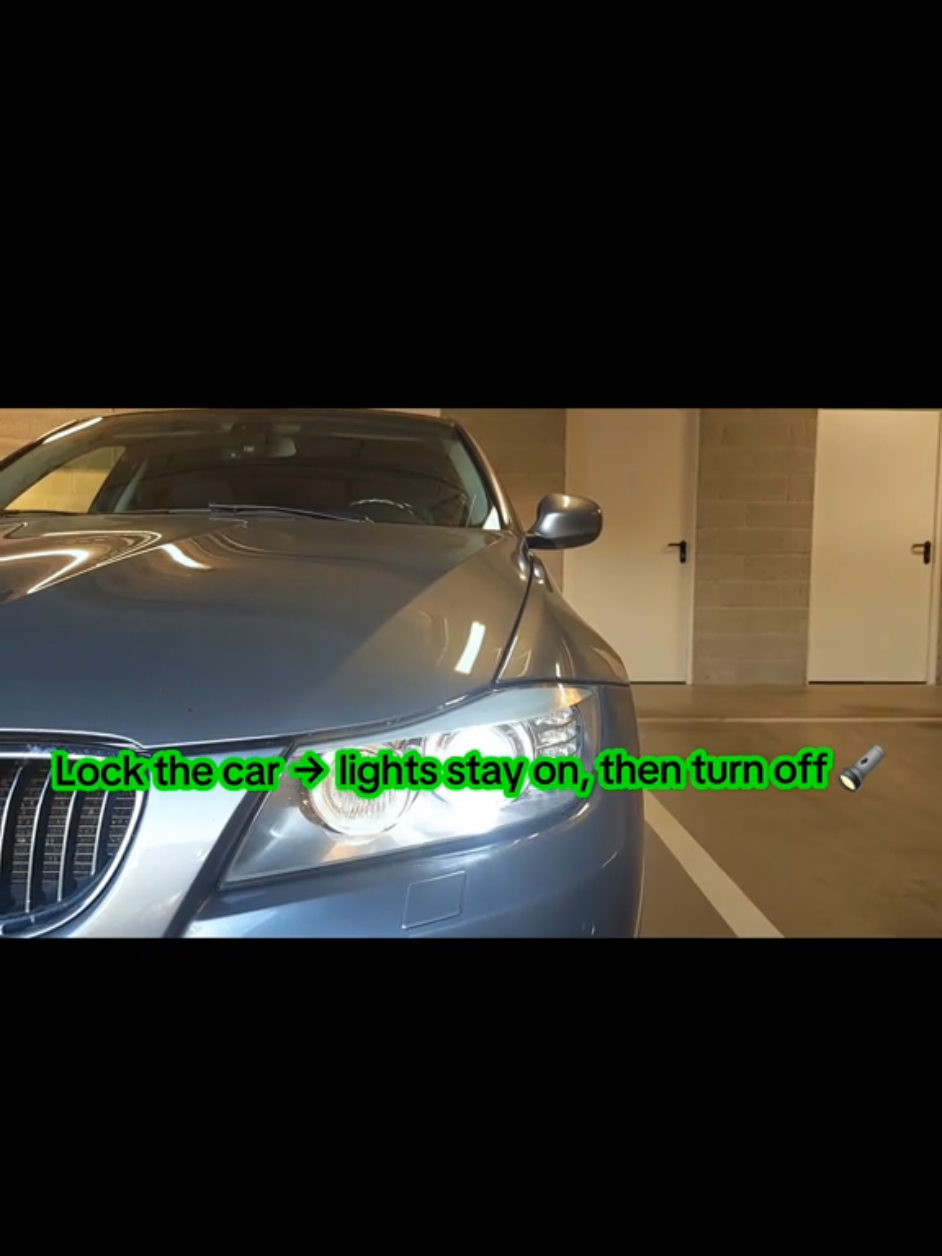 BMW E90 Home Light feature 🤯 #bmwe90 #bmw #hiddenfeatures #carhacks #fyp