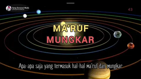MA'RUF DAN MUNGKAR #Ma'ruf #Mungkar #BaikBuruk