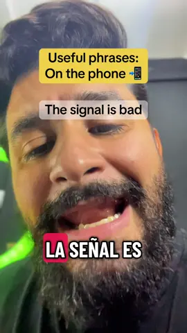 🔥Part 16: Useful phrases in Spanish: on the phone 📲✌🏻🔥 #learningspanish  #learnspanish #spanishtiktok #spanishforbeginners #spanishlesson 