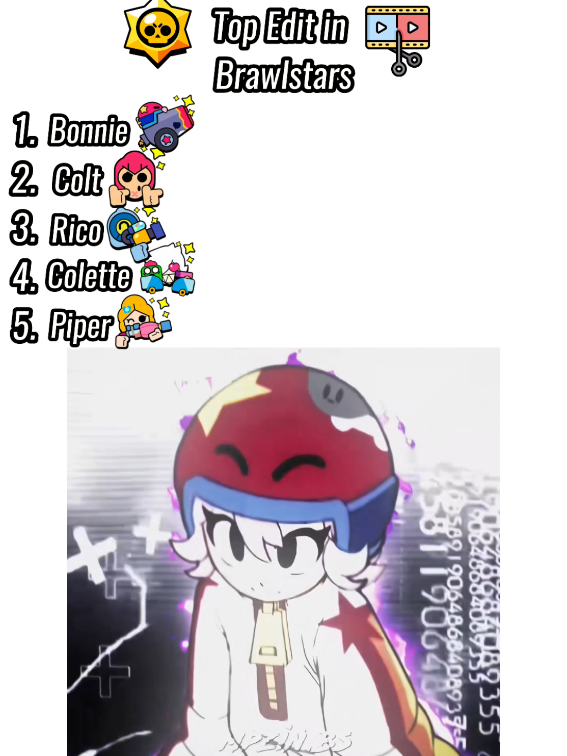 Top 5 melhores Edit de Brawl star  #tentenãorir #meme #brawlstars #edit #top 