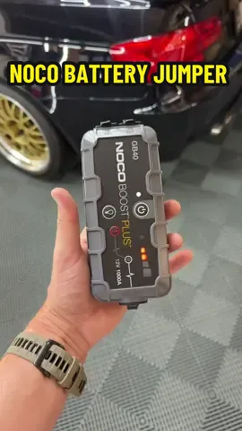 Dead battery? Don’t call a tow truck, call on the NOCO Boost Plus GB40. 🚗⚡ With 1000A power, this compact jump starter can bring 6.0L gas or 3.0L diesel engines back to life in seconds. Portable, safe, and ready when you need it most. #JumpStarter #CarEmergencyKit #BatteryBooster #RoadsideSafety #NOCO