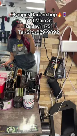 Aquí los esperamos chicos, vengan a la mejor barbería de Long Island #fyp #contenido @🗽🦋yeny🦋Menjivar🦋 @OLYMPUS_ BARBERSHOP 