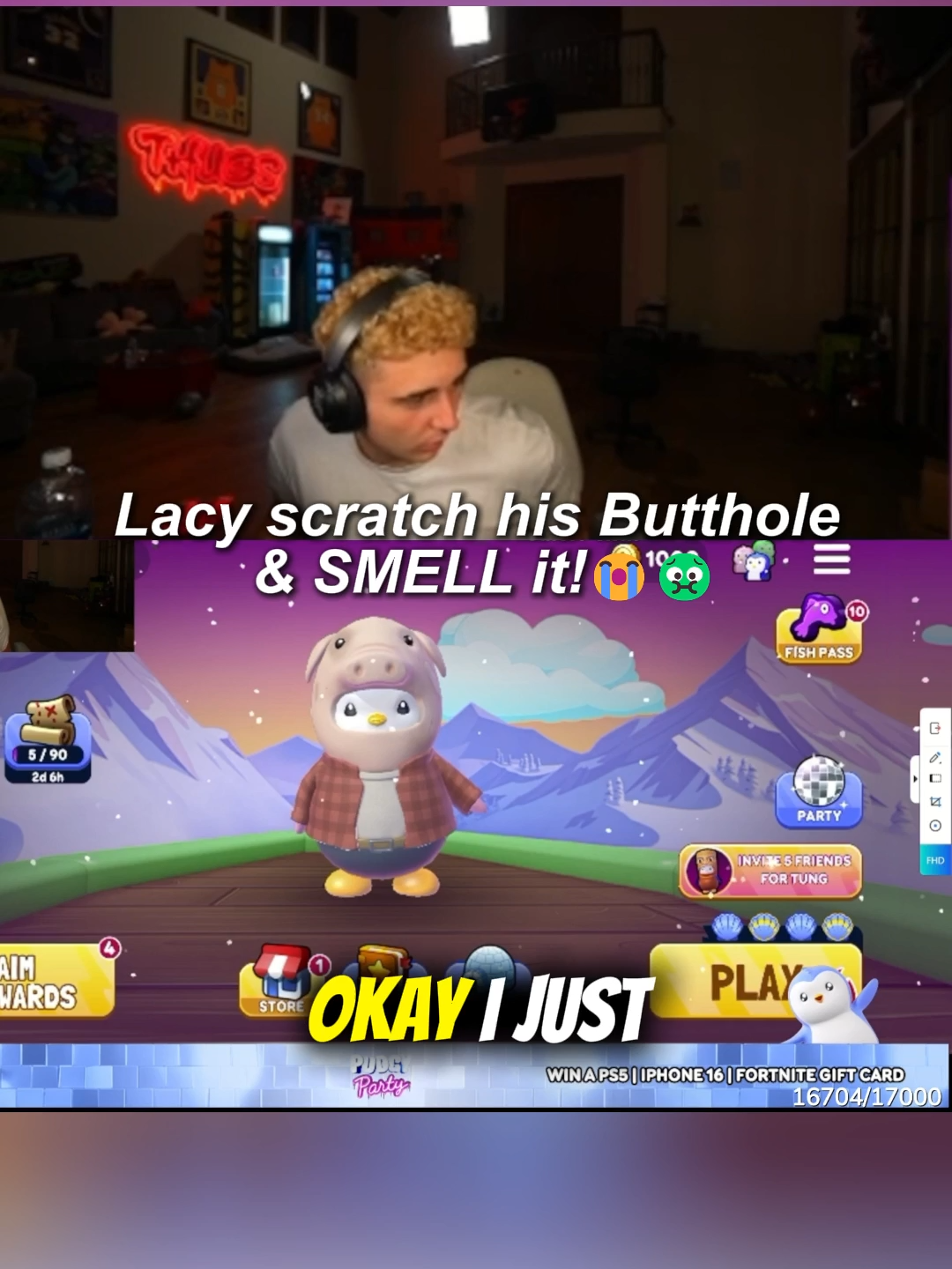 Lacy is NASTY playing PUDGY PARTY!#LACY #FAZE #Clips #fyp #viral #Streamer