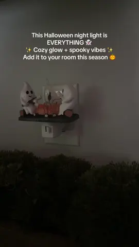 two little ghosts roasting marshmallows by the fire… brb crying at how cute this is 😭👻🔥 #h#halloweendecors#spookyseasonr#roommakeovert#tiktokshophalloween2025