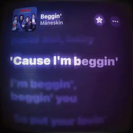 I just wanna be free😔  beggin’ - måneskin  #applemusic #lyrics_songs #beggin #maneskin #stepup 