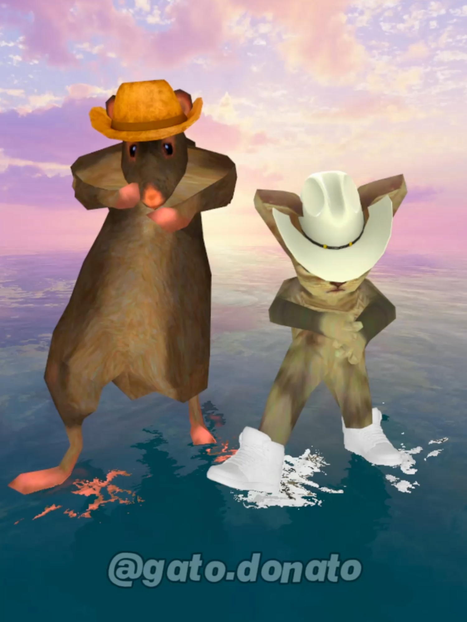 Funk do Sad Trombone #gatodonato #gato #rato #cat #rat #musica #dança #gmod #phonk