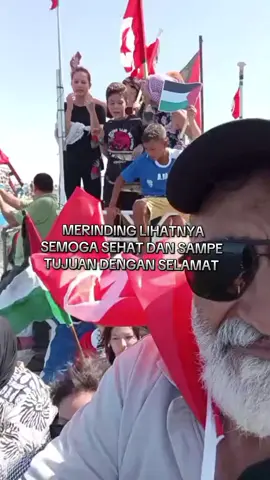 rombongan kemanusiaan menuju blokade Gaza #fre #palestin 