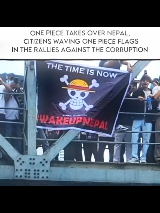 Symbol of freedom.After that we can say that, One  is real Nepal's Government is cooked for sure. #Anime #luffy #foryou #Animeedit #onepiece 