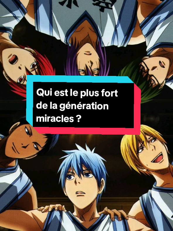 Qui est le PLUS FORT de la Génération Miracle ? dans Kuroko no Basket |Merci pour les 6k abonné 🩵🔥 #KurokoNoBasket #AnimeEdit #aominedaiki  #AnimeVibes #GenerationOfMiracles