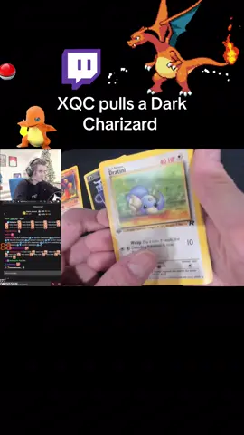 XQC pulling rare Pokémon card 