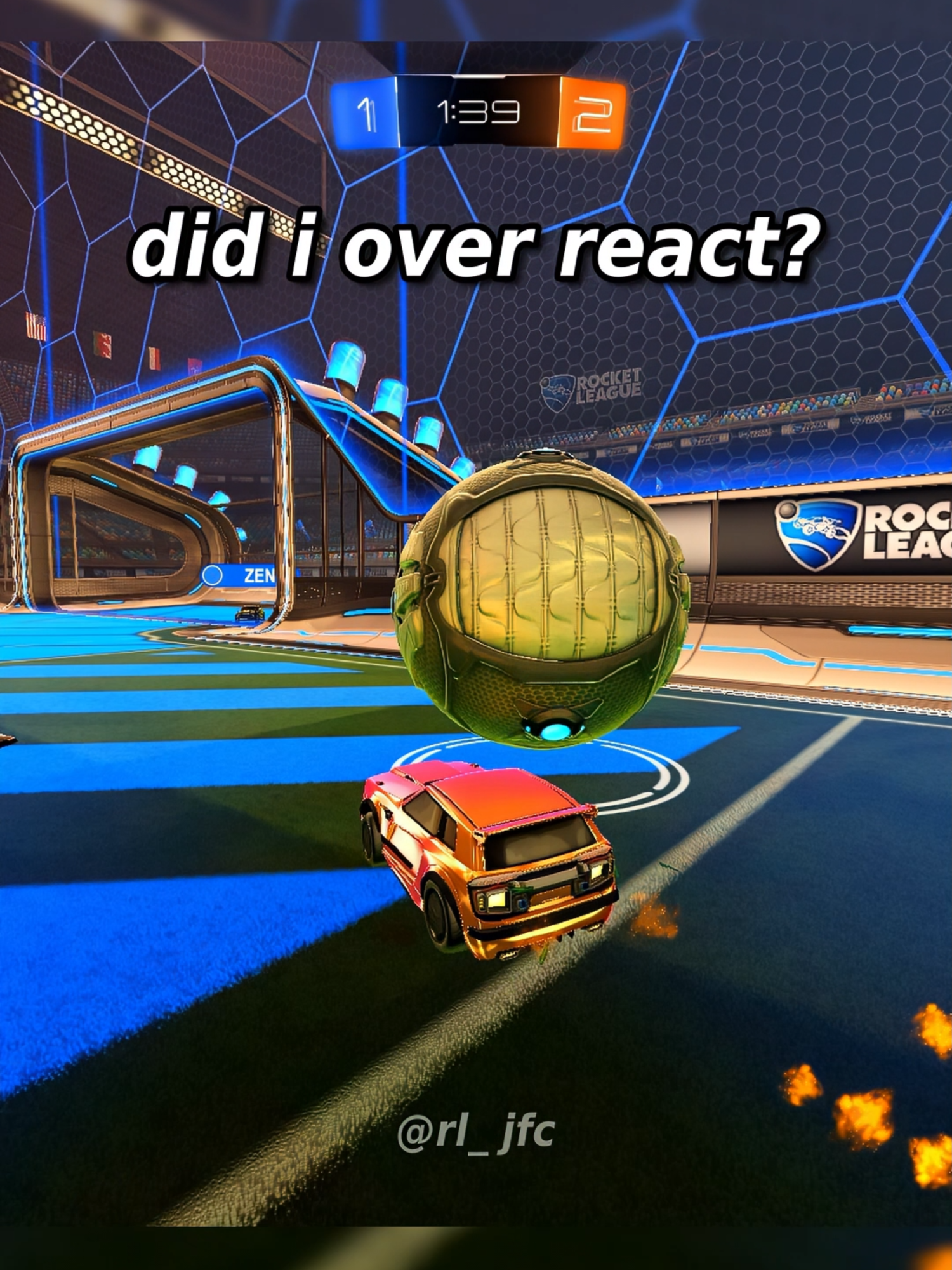 realistic reaction⁉️ #rocketleague #memes #rocketleaguecore