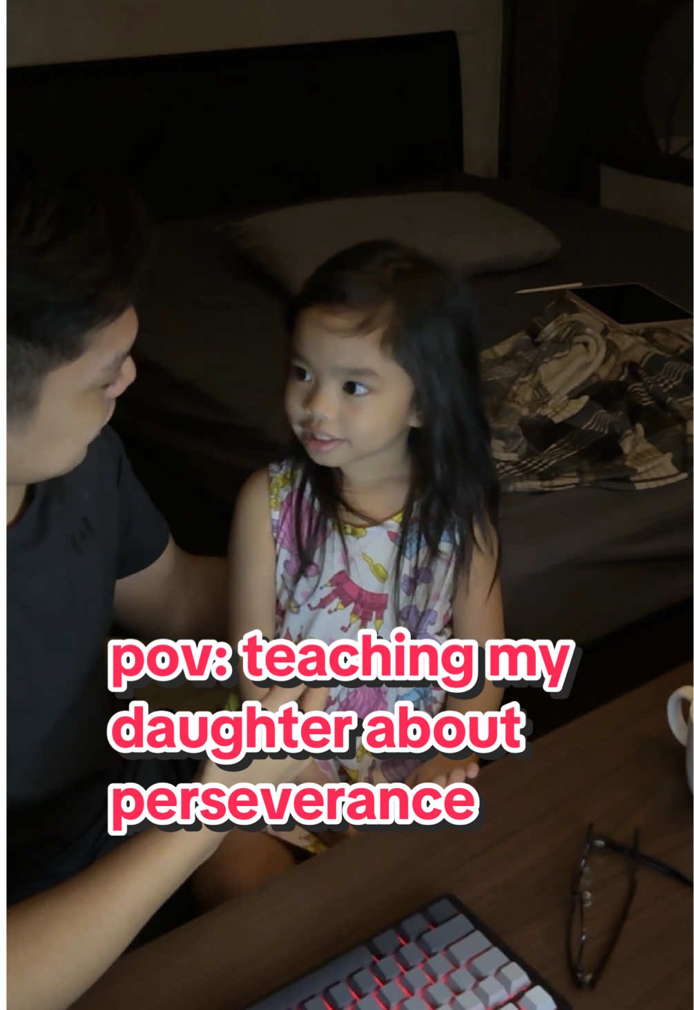pov: teaching my daughter about perseverance #family #fatherdaughter #affirmations #bonding #foryou