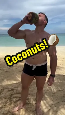 Coconuts!🥥  How do you like yours?! #oliverprice #over50 #muscle #beach #jamaica 