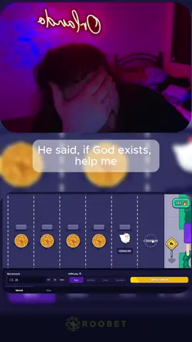 He said, if God exists, help me