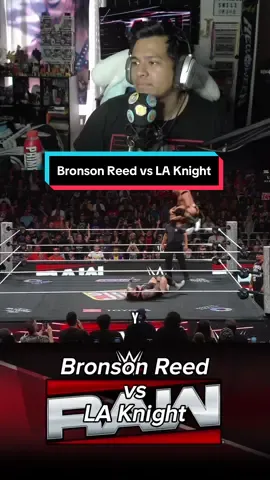 Brinson vs la #WWE #raw #bronsonreed #bronbreakker #laknight 
