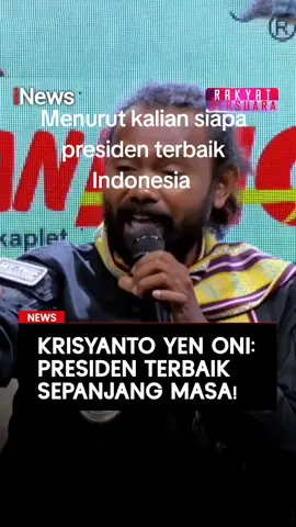 Krisyanto Yen Oni-Relawan Jokowi Lovers mengungkapkan bahwa Jokowi adalah presidn terbaik sepanjang masa.  #iNews #OCCRP #Rakyatbersuara 