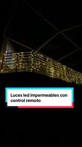 Luces led impermeables con control remoto #christmaslights #ledlights #lucesnavideñas @Ollny Decor Lights #melkyn #TikTokShopCreatorPicks 