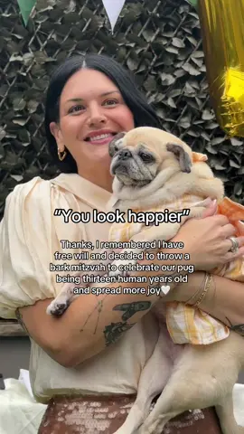 If you look for it, I've got a sneaking suspicion that love actually is all around 🤍 #barkmitzvah #pugsoftiktok 