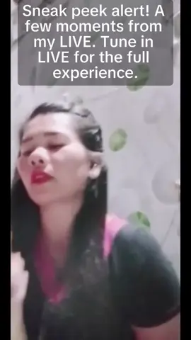 Sneak peek alert! A few moments from my LIVE. Tune in LIVE for the full experience. #tiktoklive #livehighlights