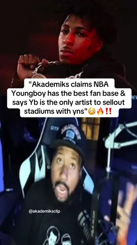 Ak gives yb his flowers for being able to sell out stadiums & arenas filled with yns instead of yt ppl😳‼️#akademiks #djakademiks #nbayoungboy #neverbrokeagain #youngboyneverbrokeagain #nbayoungboymusic #fyp #hiphopmusic 