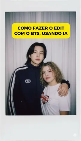 Depois de muita luta eu também consegui! E aqui vai o passo a passo ✨💜  🌙baixar o app “Gemini” e fazer login 🌙escolher duas fotos (uma sua e outra do membro do bts ou outro artista de kpop que quiser usar) *procurem fotos que estejam com boa qualidade no seu rosto 🌙 usar o prompt “Take a photo taken with a Polaroid camera. The photo should look like an ordinary photograph, without an explicit subject or property. The photo should have a slight blur and a consistent light source, like a flash from a dark room, scattered throughout the photo.  Don’t change the face. Change the background behind  those two people with white curtains. With that boy hugging me.” 🌙 se não der certo de primeira, cria um novo chat e tenta com outra foto!  🌙 salvar a foto e ser feliz! #bts #btstrend #gemini #btsarmy #kpop     