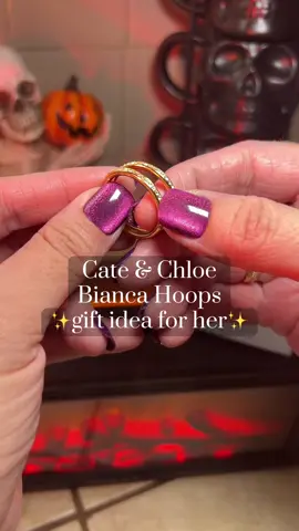 Cate and Chloe Bianca Hoops #cateandchloe #hoopearrings #tiktokshoprestock #jewelrytok #giftforher 